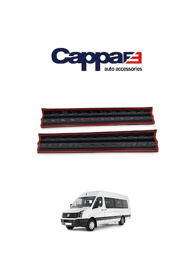 Cappafe Volkswagen Crafter Kapı Eşiği Koruma Abs Mat Siyah 2 P N11.984