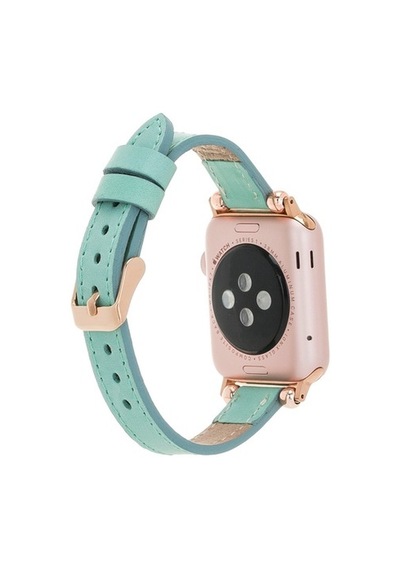 Bouletta Apple Watch Uyumlu Deri Kordon 42-44-45Mm Ferro Brn7 Yeş
