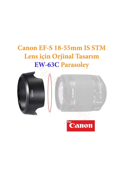 Canon 18-55 MM Is Stm Lens için Ew-63C Parasoley