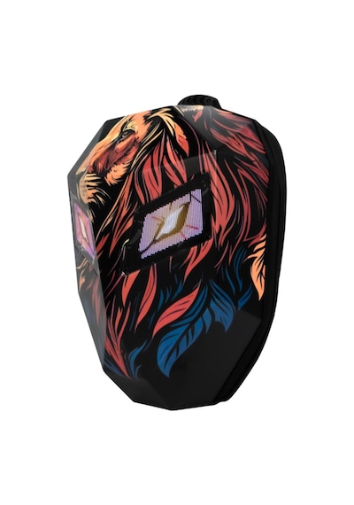 Missidea Lion King Led Ekranlı Büyük Boy Motorcu Sırt Çantası Siyah
