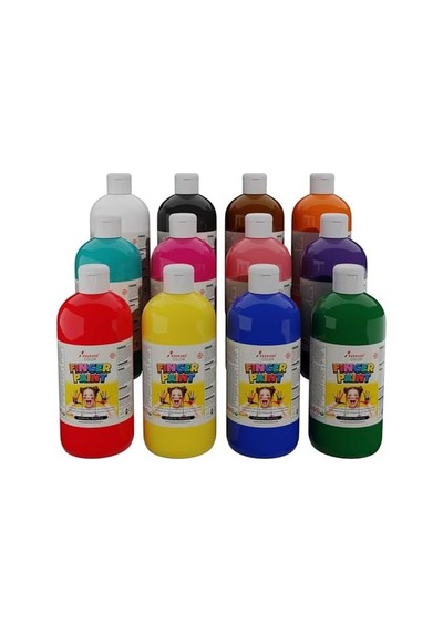 Tüm Renkler Parmak Boyası 12&apos Li Set 12x500gr Diğer