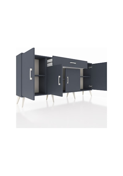 Arges Konsol 3 Raflı Tek Çekmeceli 4 Kapaklı 176x30x83 Antrasit-antrasit/antrasit Antrasit/antrasit Arges Konsol 3 Raflı Tek Çekmeceli 4 Kapaklı 176x30x83 Antrasit-antrasit/antrasit Antrasit/antrasit