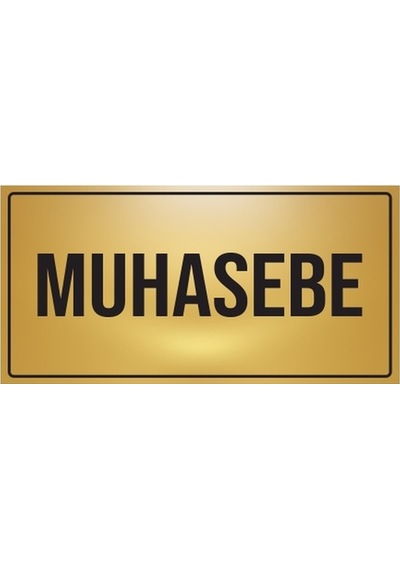Muhasebe Yönlendirme Levhası Metal Pr-2a