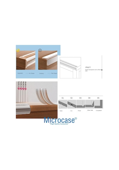 Microcase Sarmal Silikon Bebek Ve Çocuk Köşe Kenar Koruyucu Kesilebilir 100 Cm - Al5237 Genel