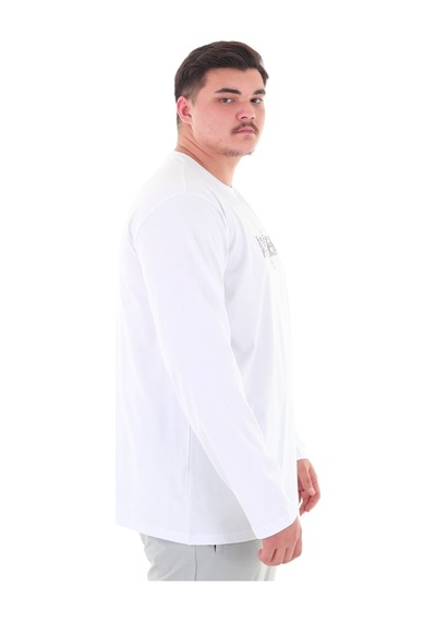 Erkek 115-155 Kilo Arası İçin Uygun Uzun Kol Bisiklet Yaka Mevsimlik Baskılı İnce Sweatshirt Beyaz Erkek 115-155 Kilo Arası İçin Uygun Uzun Kol Bisiklet Yaka Mevsimlik Baskılı İnce Sweatshirt Beyaz