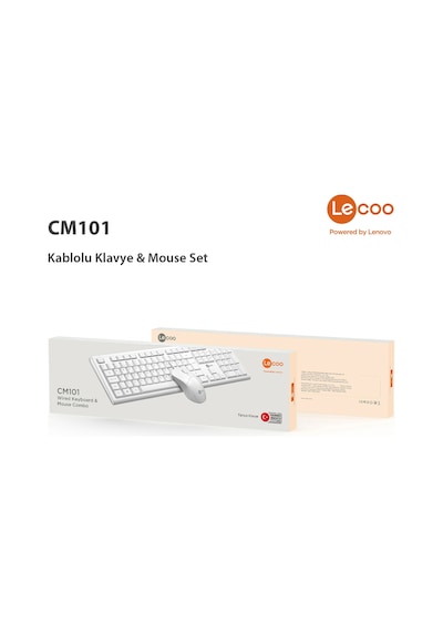 Lecoo CM101 USB Kablolu Türkçe Q Klavye & Mouse Set