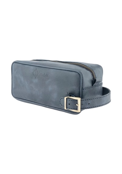 Twingold İsme Özel Dopp Kit Kişisel Bakım Ve Seyahat Çantası - %100 Rainbow Deri - Ac14004 - Lacivert Lacivert