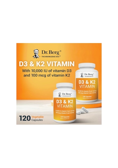 Dr. Berg Vitamin D3 K2 120 Kapsül