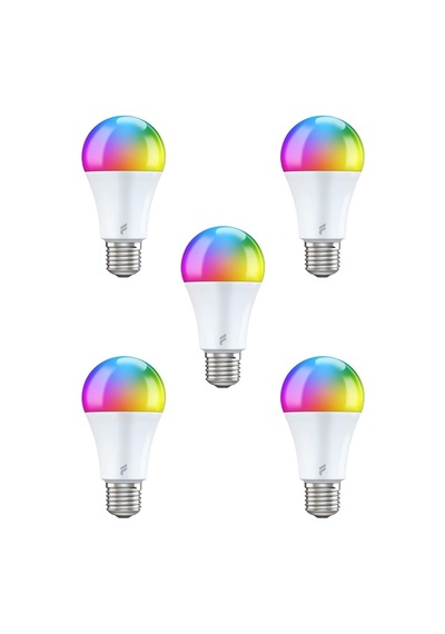 Akıllı Led Ampul 5'li Set, 9w-titreşimsiz, 16.7 Milyon Renk, Sesli Kontrol, 850'lümen, Doğal Sarı Ve Beyaz Renk, Ambiyans, Tuya Destekli Diğer
