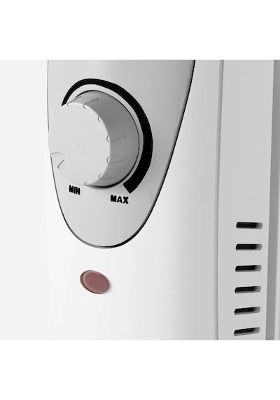 Mini 600 W 5 Dilim Elektrikli Termostatlı Radyatör Beyaz