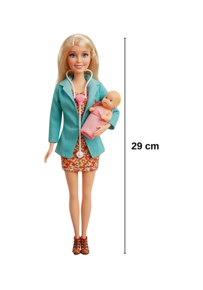 Oyuncak Doktor Seti - Minik Bebek Ve 10+ Parça Tıbbi Aksesuar Dahil - Eğitici Rol Yapma Oyuncak Yeşil