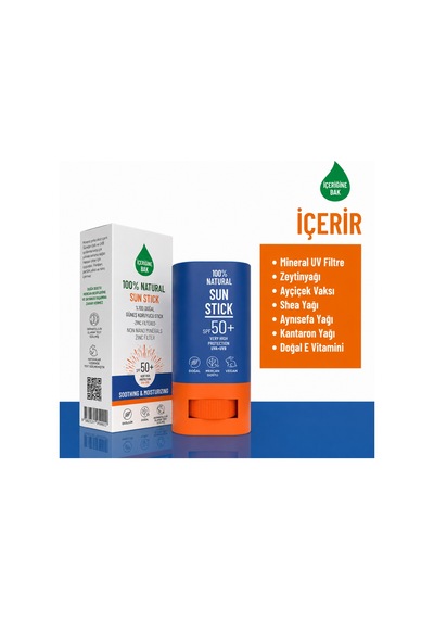 %100 Doğal Natural Sun Stick Spf50+ 15 Gr