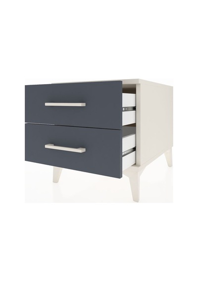 Kronos Komodin 2 Çekmeceli 44x59x48 Aytaşı-antrasit Aytaşı