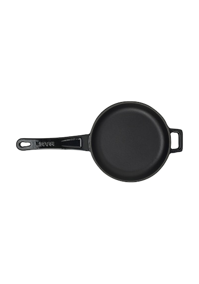 Lava Döküm Yuvarlak Kızartma Tavası Döküm Demir Yekpare Saplı Çap(Ø)16cm.