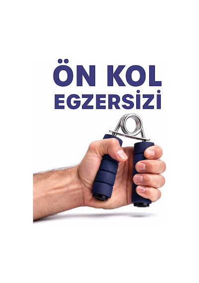 Telvesse 2 Adet Çelik El Yayı Sünger Kollu 15 Kg Bilek Ön Kol Parmak Güçlendirici Alet Fitness Egzersiz Siyah - Kırmızı