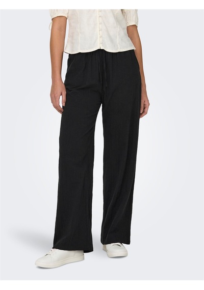 Only Onltızana Cotton Loose Pants Wvn Noos Kadın Siyah Pantolon - 15319090