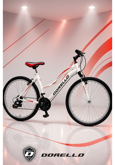 Dorello 24 Jant Kız Bisiklet Beyaz Model Spor Model - Renk: Beyaz Çok Renkli