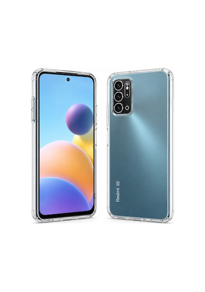 Logis Xiaomi Redmi Note 10 5g Uyumlu Şeffaf Silikon Kılıf Darbe Emici İnce Esnek Şeffaf Telefon Koruyucu Kapak