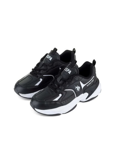 U.s. Polo Assn. İsabella Unisex Spor Ayakkabı Ckr00999 Siyah - Beyaz