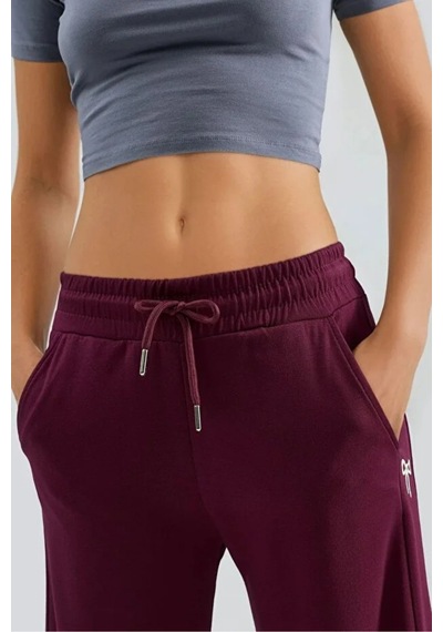 Fiolin Soft Touch Modal Dokulu Fiyonk Detaylı Pantolon Bordo