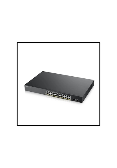 Zyxel Gs1900-24hp V2, 24 Port, Gigabit, Poe 170w, 2 Port Gigabit Sfp, Yönetilebilir, Rackmount Switc
