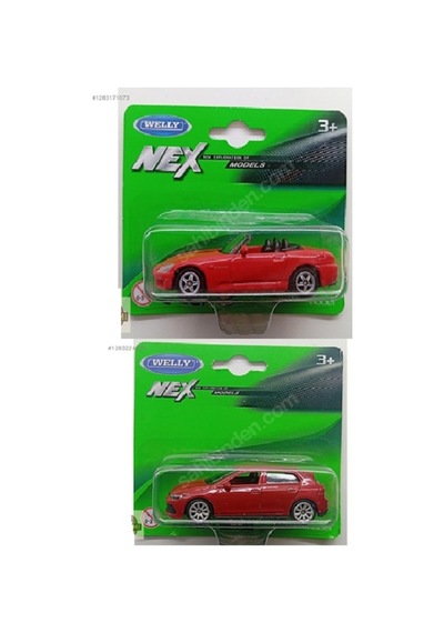 Honda S2000 Golf 8 Gti 1/64 Ölçek Diecast Metal Model Araba 2li Set Kırmızı