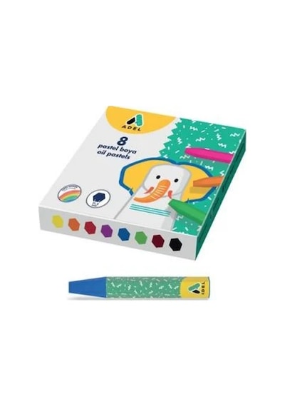 Pastel Boya 8 Li Yeşil