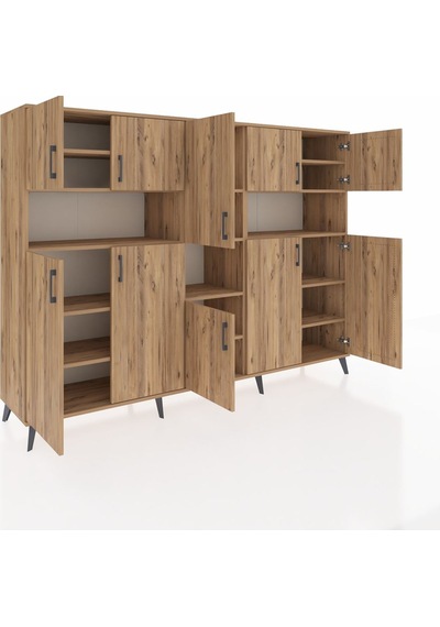 Hyperion Dolap 14 Raflı 10 Kapaklı 220x44x163 Çam-çam Çam-çam Hyperion Dolap 14 Raflı 10 Kapaklı 220x44x163 Çam-çam Çam-çam