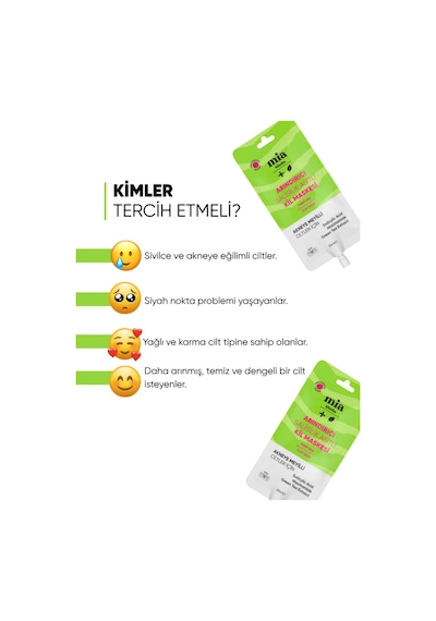 Mia Klinika Arındırıcı Salisilik Asitli Kil Maskesi 25 ML