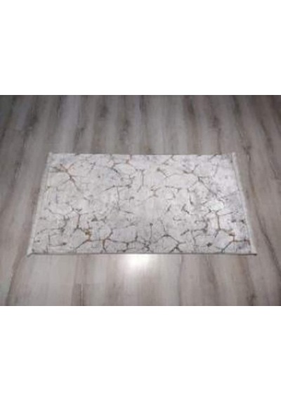 Yamalıhome Bambu Halı 1025Hardal Krem 80X140 Cm Pratik Halı
