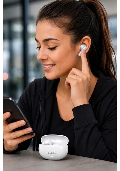 Özel Üretim Teknoloji Ofis Müzik Thinkplus Bluetooth Kulaklık Lp51 Pro Beyaz