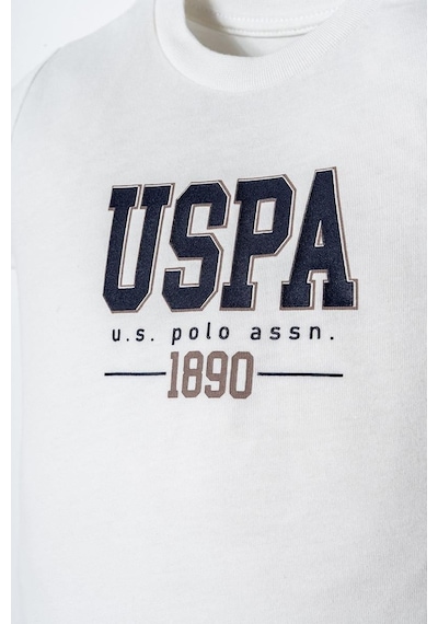 U.S. Polo Assn. Erkek Bebek 2 Li Şort T-şhirt Takım Beyaz-2266 beyaz