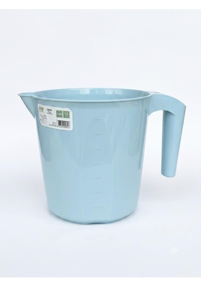 Polytime Plastik Turkuaz Ölçekli Maşrapa - 1.5 Litre