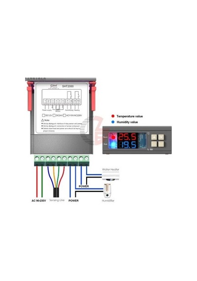 Isi ve Nem Kontrol Sht2000 Ac220V Led Dijital Ekran Isi ve Nem Kontrol Sht2000 Ac220V Led Dijital Ekran