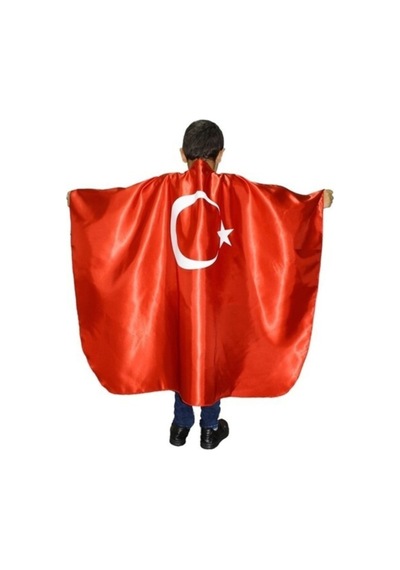 Nacar Store 23 Nisan Ay Yıldızlı Çocuk Pelerini Kız-erkek Çok Renkli
