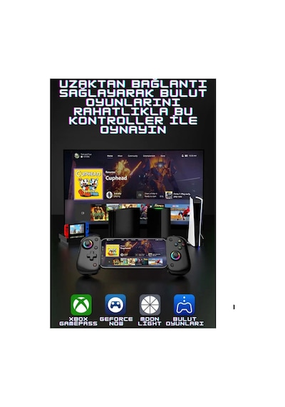 Turbo İle Teleskopik Oyun Denetleyicisi Titreşim Gamepad Android iOs Uyumlu  Ps3 Ps4 İçin Bt 5.2 D8 Pro