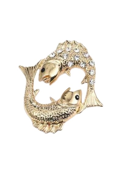 Pisces Duygusal Balık Broşu Çok Renkli