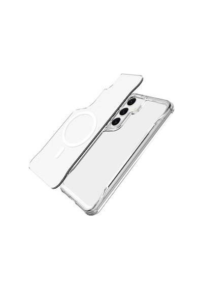 Galaxy S24 Plus Uyumlu Kılıf Zore Magsafe Şarj Özellikli T-max Magsafe Kapak-renksiz Renksiz