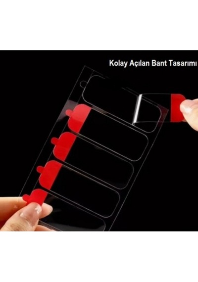 Süper Güçlü Yapışkan Kolay Çıkarılabilir Çok Amaçlı 60 Parça Çift Taraflı Şeffaf Bant 18 50 Mm