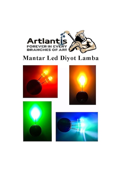 Mini Mantar Led Diyot Lamba 30 Lu 1 Paket Karışık Renkli Mantar Led Lamba