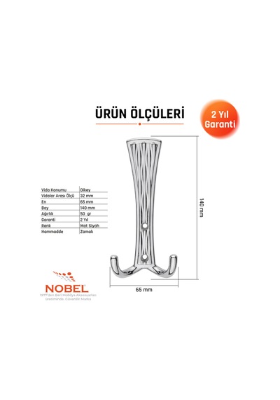 Emet Portmanto Askısı, Metal Vestiyer Askısı, Krom, Duvar Ve Dolap Askılığı 5'li Set Vidalı