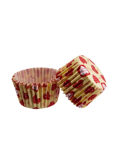 Cupcake Kalıbı Pet Kapsül Kek Kalıbı 48X34 Mm 100 Adet Sarıya