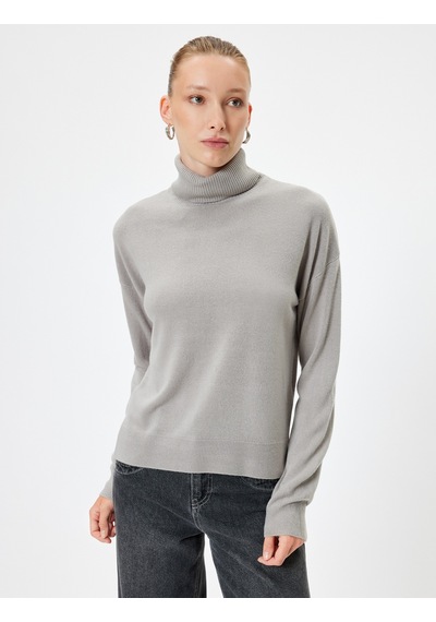 Koton Basic Triko Boğazlı Kazak Uzun Kollu Yumuşak Dokulu Gri Melanj 5wak90305ht GRİ MELANJ Gri Melanj Koton Basic Triko Boğazlı Kazak Uzun Kollu Yumuşak Dokulu Gri Melanj 5wak90305ht GRİ MELANJ Gri Melanj