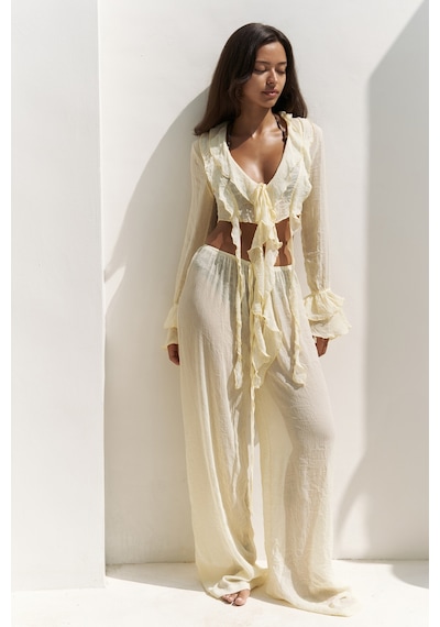 Mai Collection Mai Studios Co. Olivia Sarı Gömlek Pantolon Takım Sarı