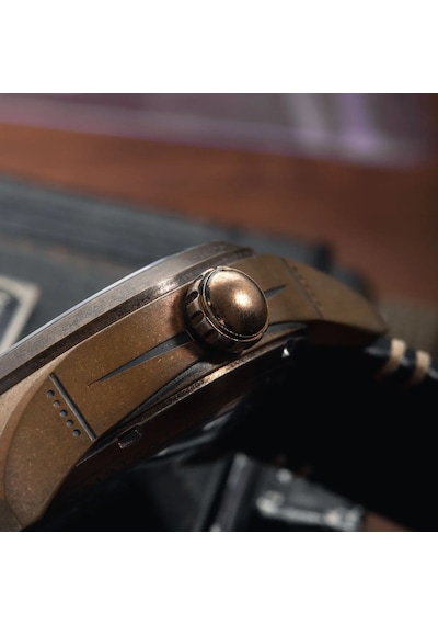 Avı-8 Spitfire Smith Av-4090-07 Otomatik Erkek Kol Saati Bronz
