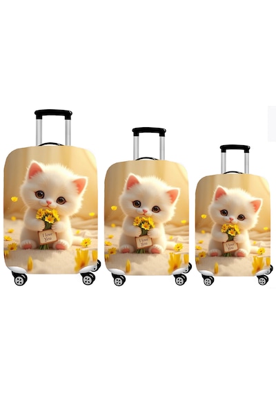 Smart Travel 3lü Set Büyük Orta Kabin Boy Valiz Bavul Koruyucu Kılıfı Çok Renkli