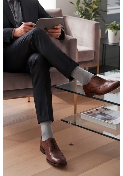 Socketta 3'lü Gri Erkek Business Modal Dikişsiz Takviyeli İnce Yazlık Soket Çorap - Premium Gri Socketta 3'lü Gri Erkek Business Modal Dikişsiz Takviyeli İnce Yazlık Soket Çorap - Premium Gri
