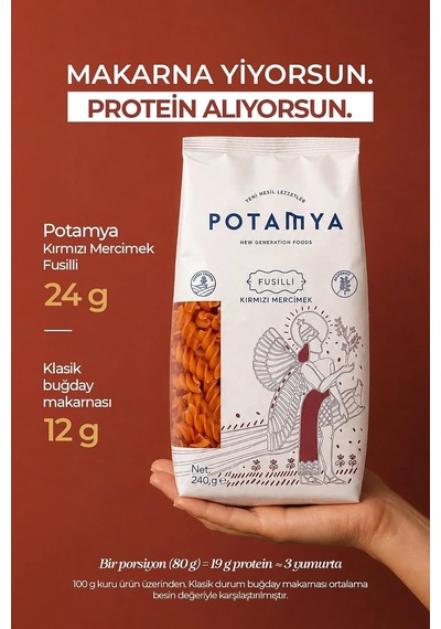 Glutensiz Kırmızı Mercimek Fusulli 240g
