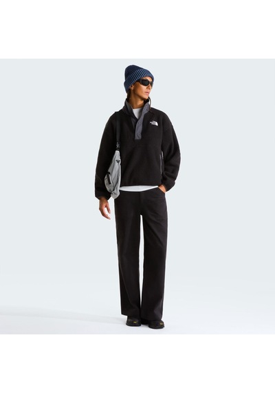 The North Face W Cragmont Snap 1/2 Fleece Jacket Kadın Ceket Nf0a8j42w9o1 Siyah