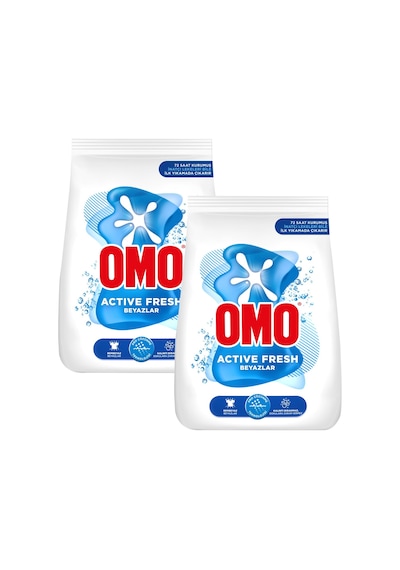 Omo Active Fresh Beyazlar için Toz Çamaşır Deterjanı 2 x 4 KG